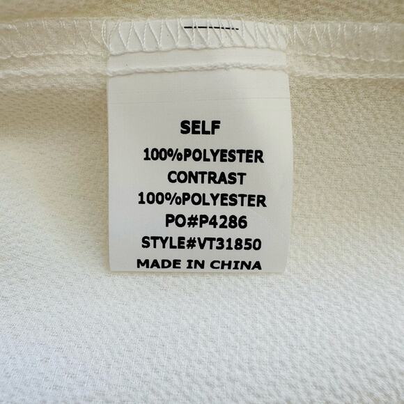 Vine & Love Ivory White Sequin Puff Sleeve Dressy Blouse Top Size Small NEW - Picture 10 of 12